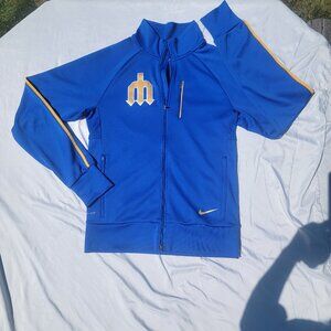 Nike Dri-FIT Mariners Jacket Small S Throwback Logo Full Zip MLB Cooperstown